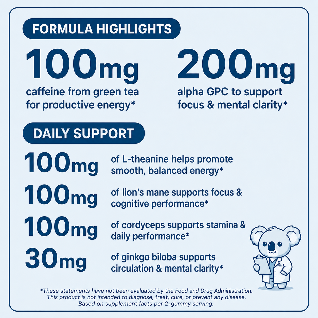 Nutries Energy + Focus Gummies