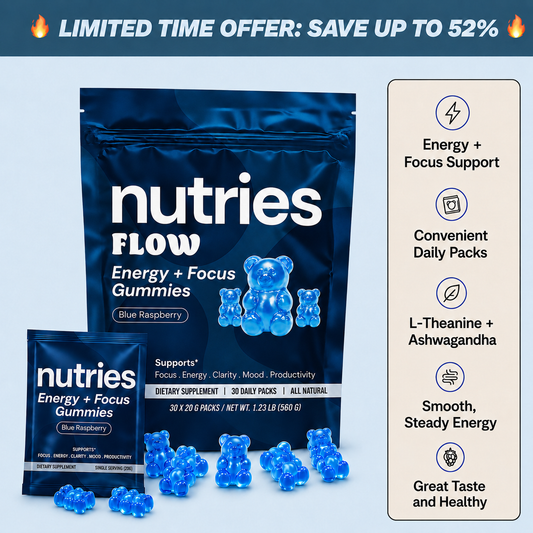 Nutries Energy + Focus Gummies